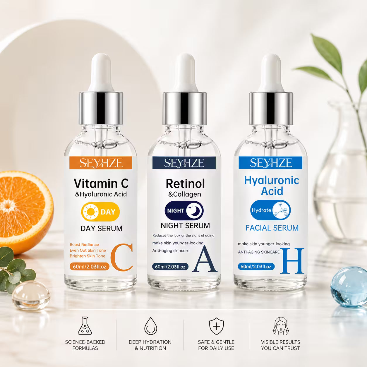 Glass Skin Trio – Hydrate, Brighten & Renew