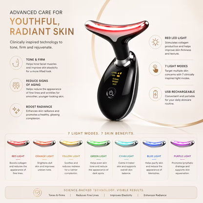 Unplugged Beauty Radiance Lift Pro – Face & Neck Toning Tool