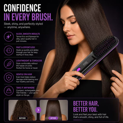 Cordless Hair Straightening Brush